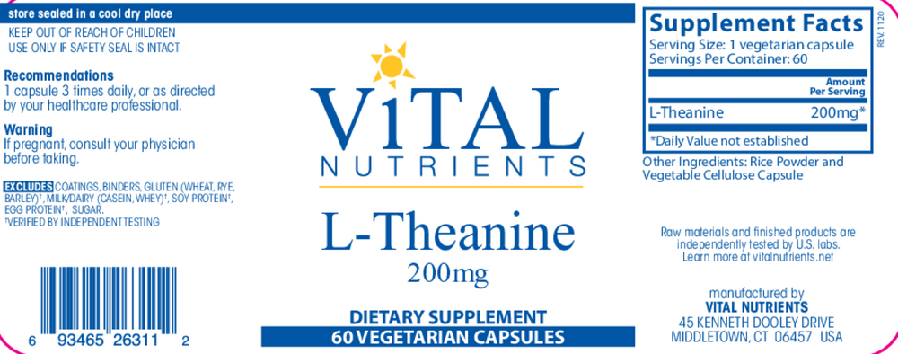L-theanine 200mg