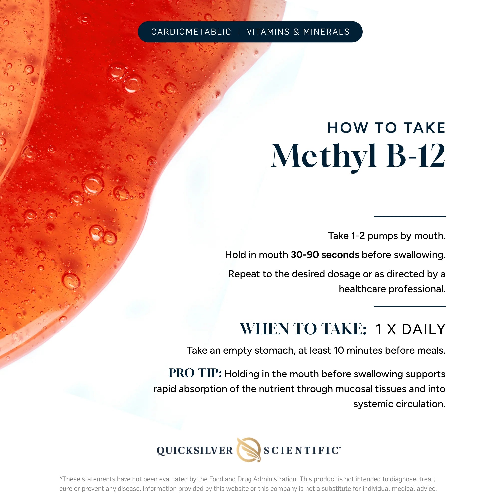 Liposomal Methyl B12 - Quicksilver