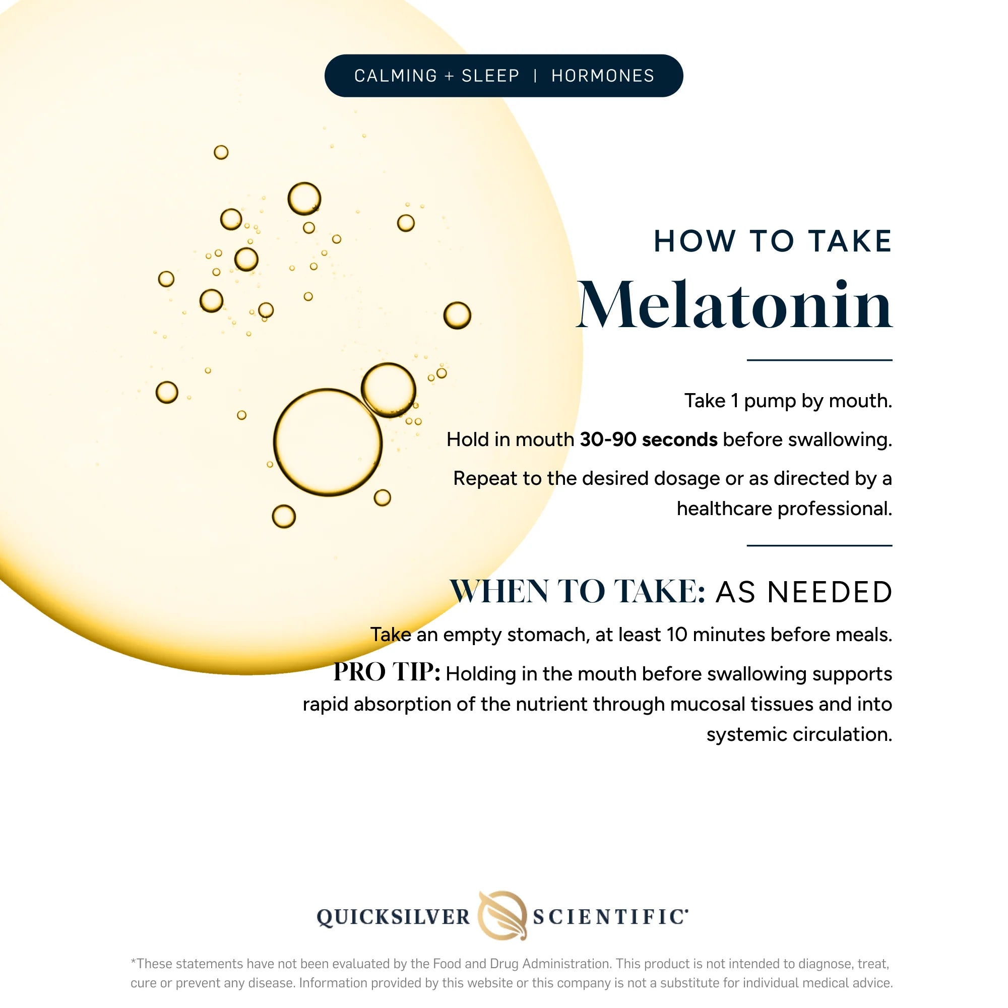 Nanoemulsion Melatonin - Quicksilver