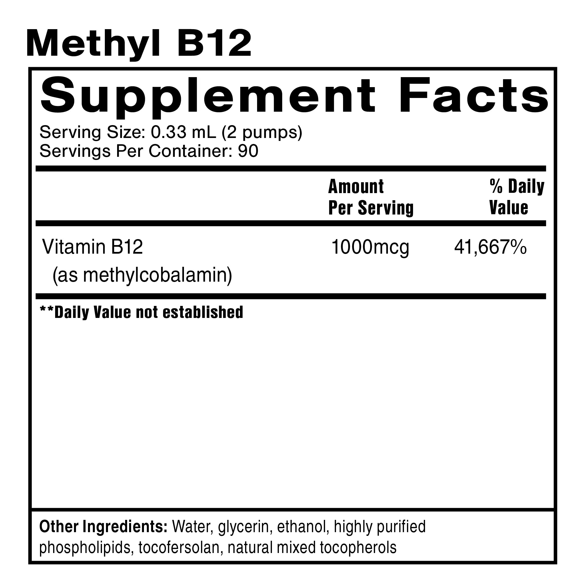 Liposomal Methyl B12 - Quicksilver