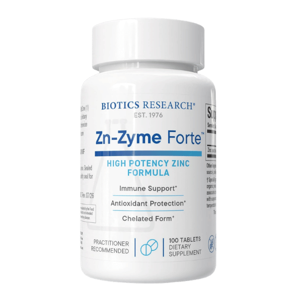 Zn-Zyme Forte 100 Tablets - Biotics