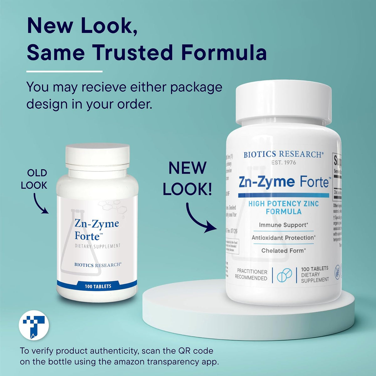 Zn-Zyme Forte 100 Tablets - Biotics