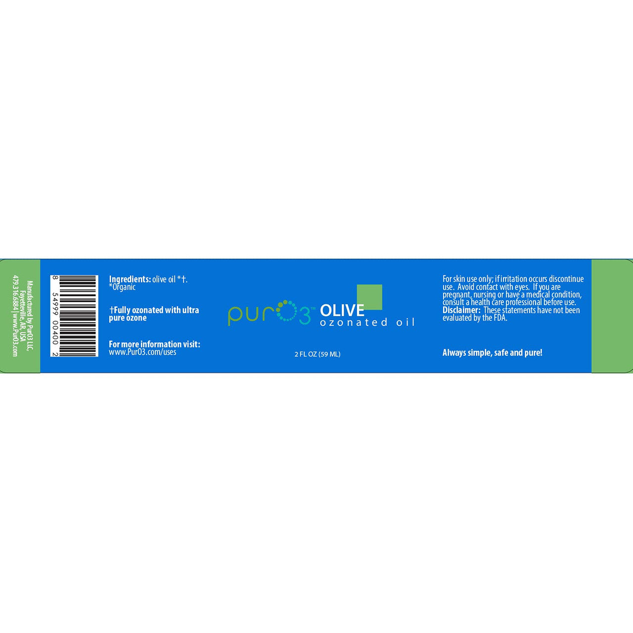 Pur03 Ozonated Olive Oil 2oz